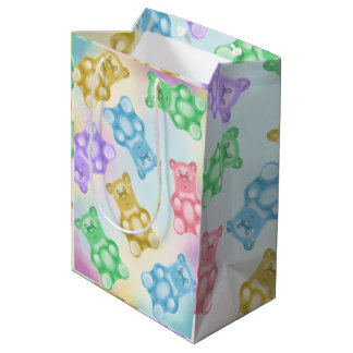Moyen Sac cadeau Ours Gummy Cute Moderne Réaliste Person