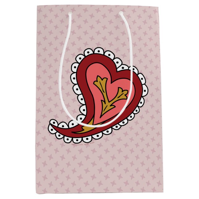 Moyen Sac cadeau Paisley Heart (Devant)