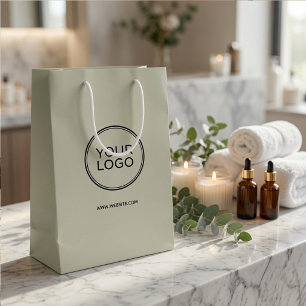 Moyen Sac cadeau personnalisé avec logo Luxe personnal