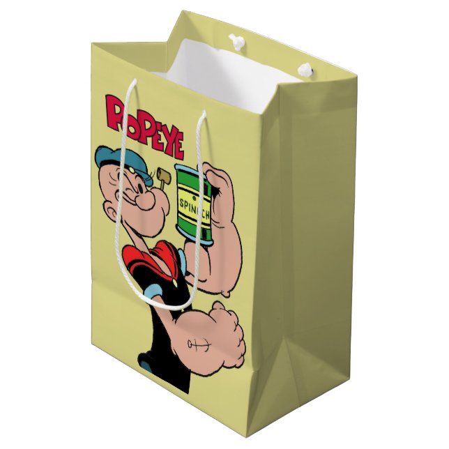 Moyen Sac cadeau Popeye (Devant Angle)