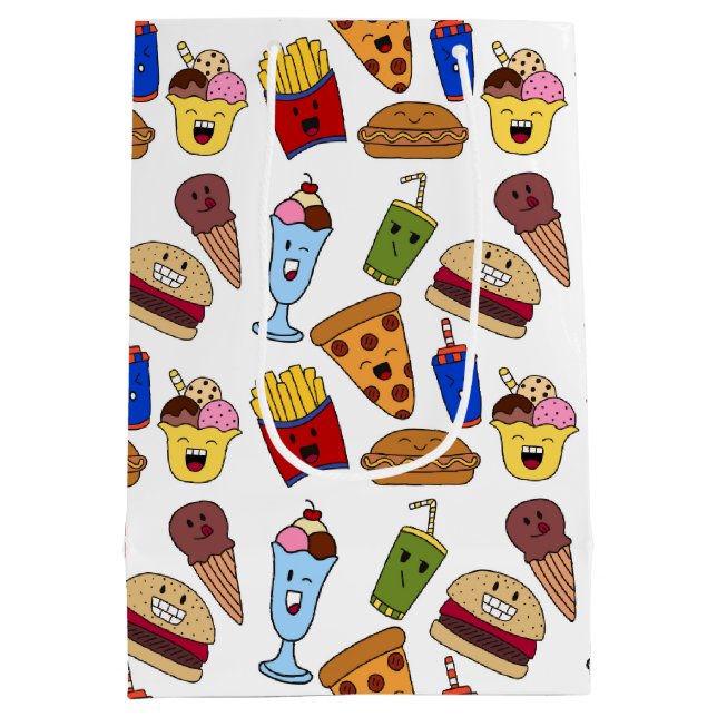 Moyen Sac cadeau pour alimentation rapide amusant (Dos)