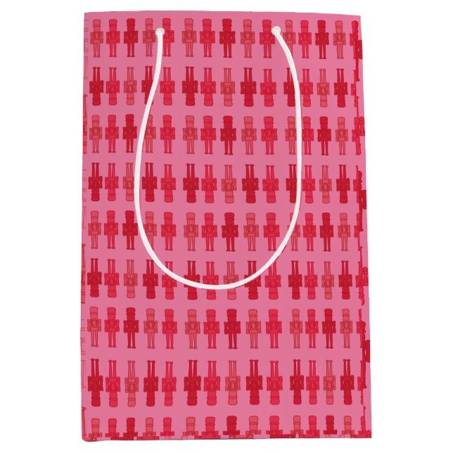 Moyen Sac cadeau pour croustillant rose (Devant)