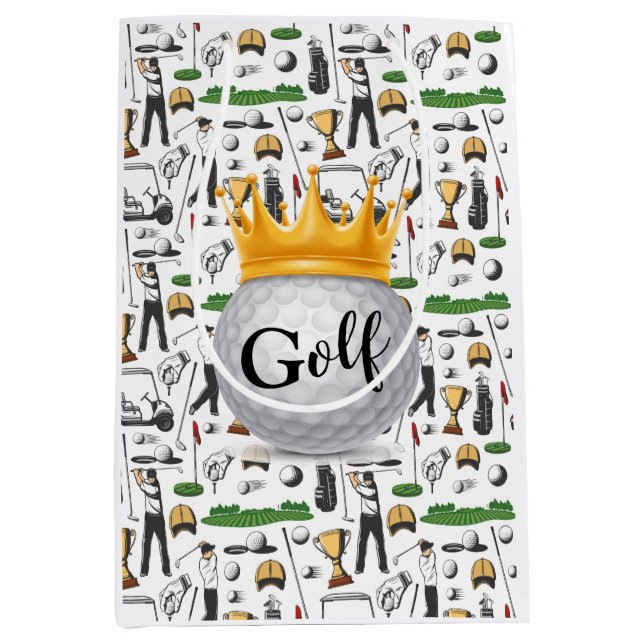 Moyen Sac Cadeau pour Golfeurs (Devant)