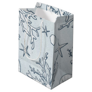 Moyen Sac Cadeau Récif de Corail de Plage Coquillage & É
