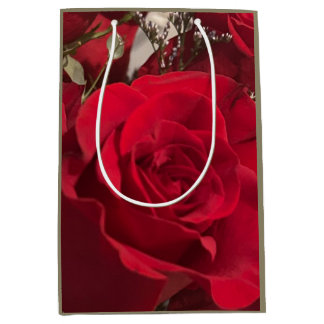 Moyen Sac cadeau Red Roses