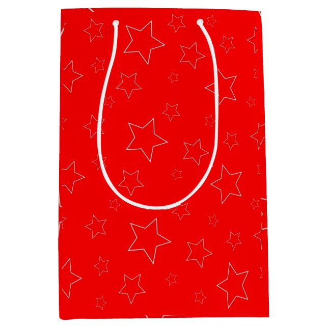 Moyen Sac cadeau Red Stars (Devant)