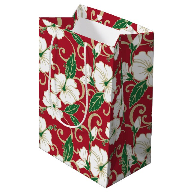 Moyen Sac cadeau ROME POLYNÉSIEN (NOËL) (Dos Angle)