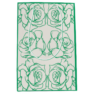 Moyen Sac cadeau Rose du patrimoine