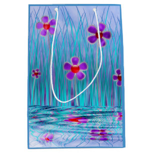 Moyen Sac cadeau Shy Daisies