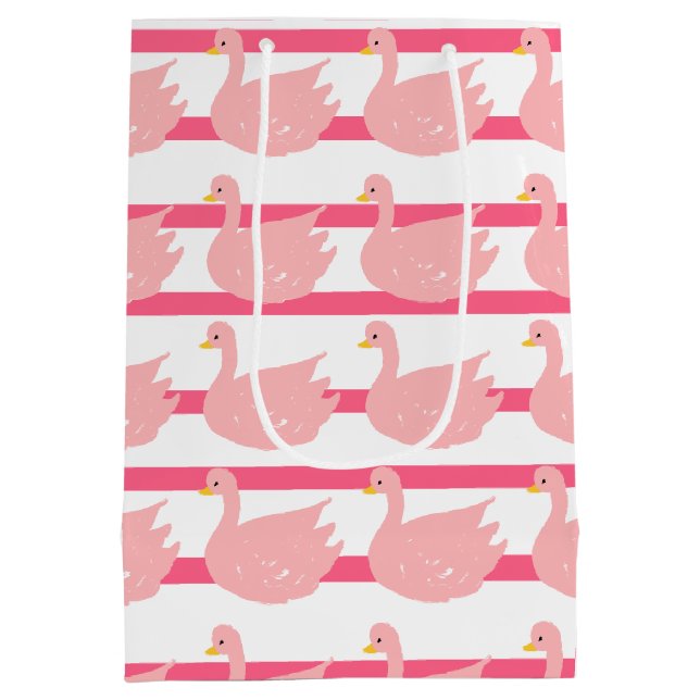 Moyen Sac cadeau Swans and Stripes (Dos)