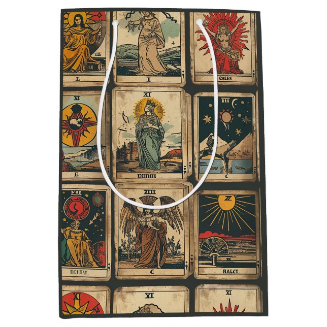 Moyen Sac cadeau Tarot vintage (Devant)
