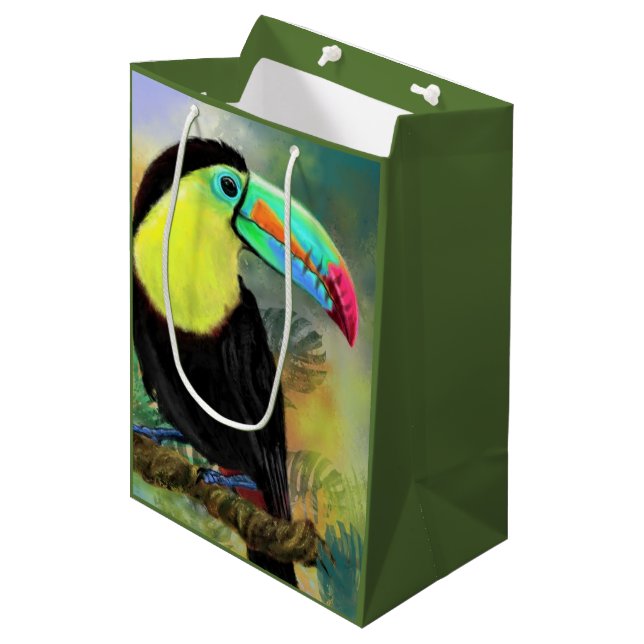 Moyen Sac Cadeau Toucan Toco (Devant Angle)