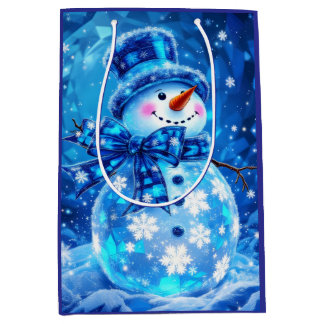 Moyen Sac cadeau Winter Joy