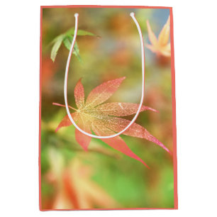 Moyen Sac de cadeau à filigrane d'automne