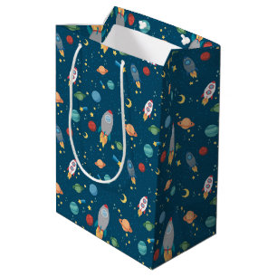 Moyen Sac de cadeau d'amusement d'espace
