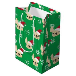 Moyen Sac de cadeau de bouledogue français