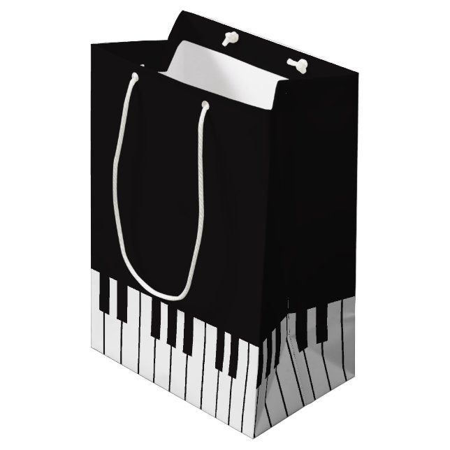 Moyen Sac de cadeau de clavier de piano (Devant Angle)