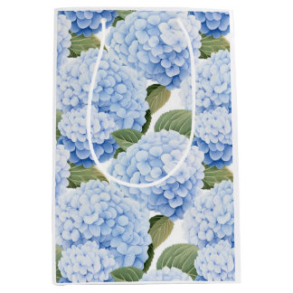 Moyen Sac de cadeau de jardin de floraison d'hortensia b