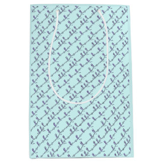 Moyen Sac de Cadeau de Leçons de Danse (Bleu)