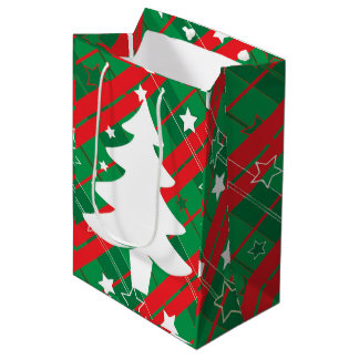Moyen sac de cadeau de Noël