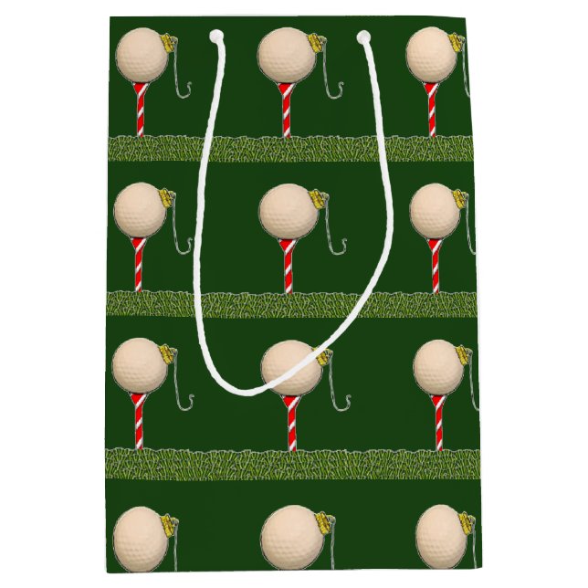 Moyen Sac de cadeau de Noël de golf petit (Devant)