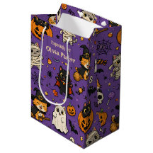 Sac de cadeau Halloween avec nom personnalisé