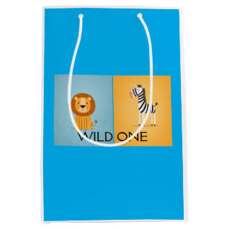 Moyen Sac de cadeau Safari Wild One