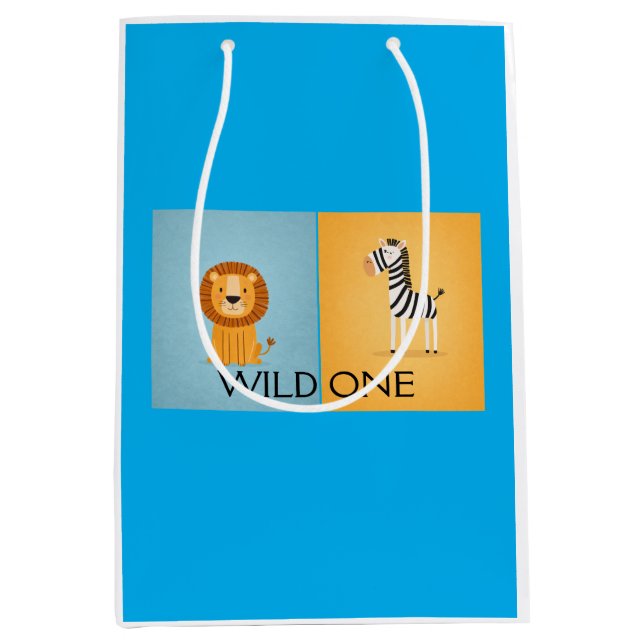 Moyen Sac de cadeau Safari Wild One (Devant)