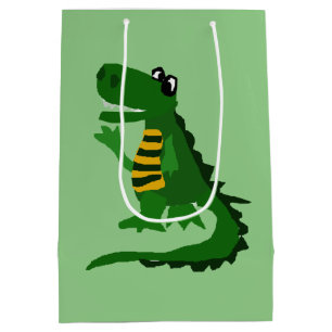 Moyen Sac drôle de cadeau d'art d'alligator
