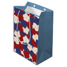 Sac en cadeau de pétunias patriotiques