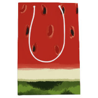 Sac en cadeau pastillé à l'aquarelle rouge vif de