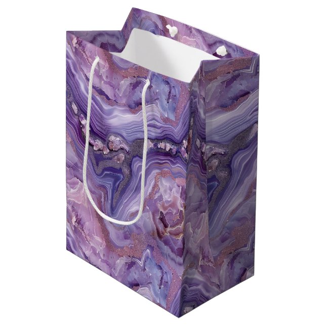 Moyen Sac en papier cadeau (Devant Angle)