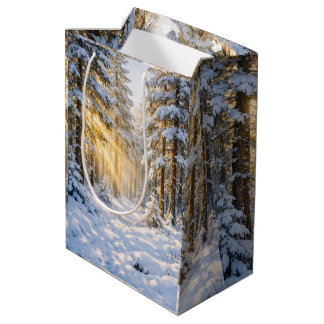 Moyen Sac Forest Sunlight • Sac Cadeau Premium