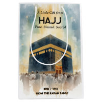 Sac personnalisé Hajj Mubarak, cadeau de retour de
