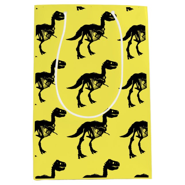 Moyen Sacoche cadeau unique dinosaure sac (Devant)