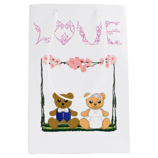 Moyen Saint-Valentin pour un sac cadeau (Devant)