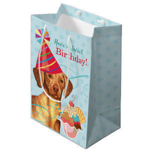 Moyen Sweet Birthday Vizsla Medium Cadeau sac