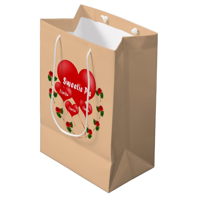 Moyen Sweetie pie sac cadeau (Devant Angle)