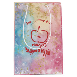 Moyen Vous êtes la Pomme de Mon Gâteau Sac Cadeau Person