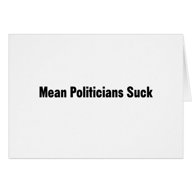 Moyenne des politiciens Suck (Devant horizontal)