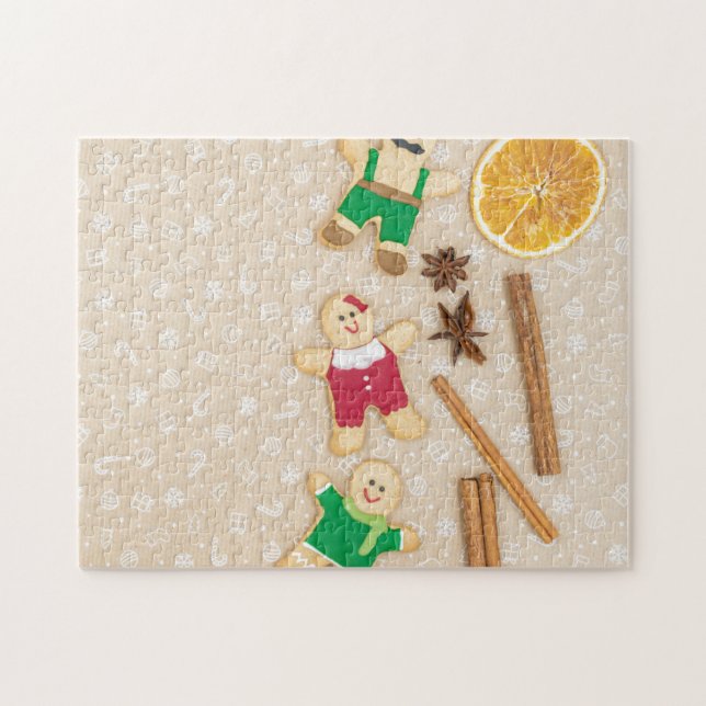 Moyenne Noël Gingbread Homme Jigsaw Puzzle (Horizontal)