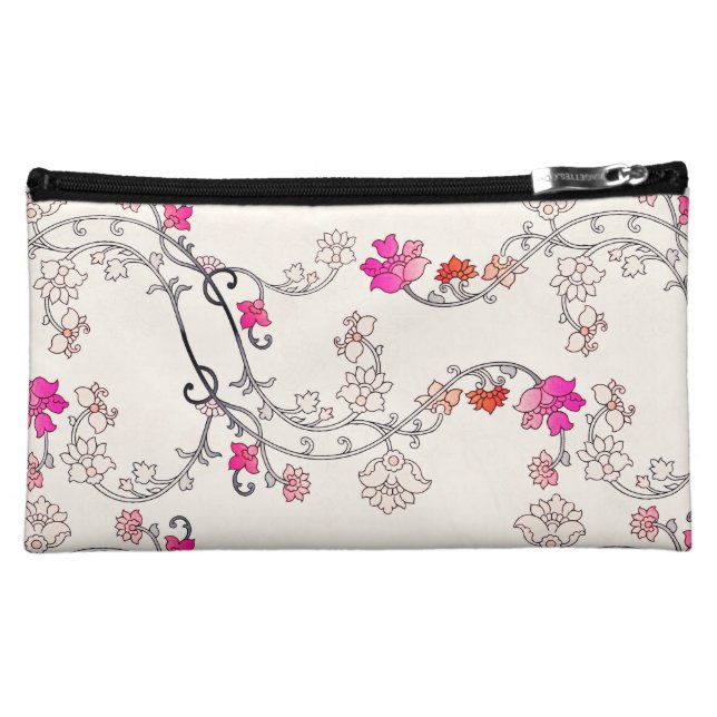 Moyenne Trousse De Maquillage Motif de fleur moderne 227 (Devant)