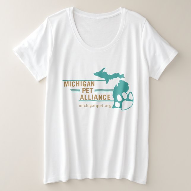 MPA ]T-shirt taille plus pour femmes (Design devant)