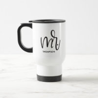 "Mr Modern Elegance" Mug de voyage personnalisé
