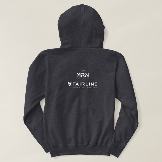 MRN - Fairline CA - Sweat à capuche gris pour homm (Design dos)