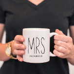 MRS Custom Couple Mug Wedding Mug Anniversary<br><div class="desc">Berry Berry Sweet Designs | www.berryberrysweet.com</div>