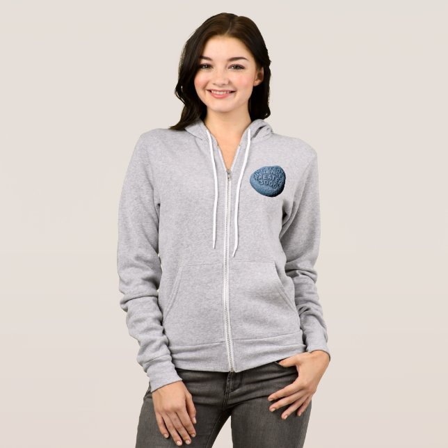 MST3K Moon Zip Sweat - shirt à capuche (Heather sp (Devant entier)