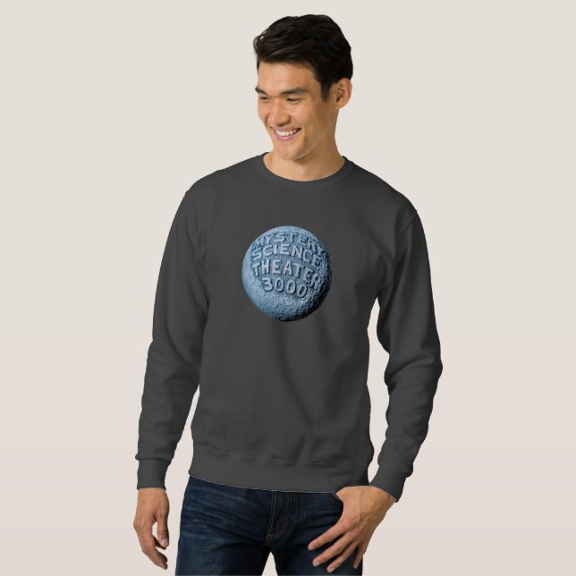 MST3K Sweatshirt Lune (gris foncé) (Devant entier)