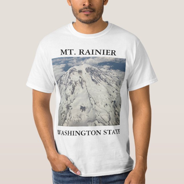 MT aérien. T-shirt Rainier Washington State (Devant)
