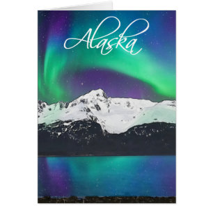 Mt Alice Aurora Alaska - Carte d'art de 5 po x 7 p